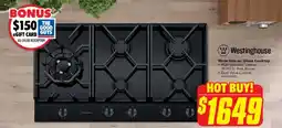 The Good Guys Westinghouse 90cm Gas on Glass Cooktop offer