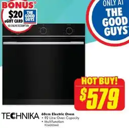 The Good Guys TECHNIKA 60cm Electric Oven offer