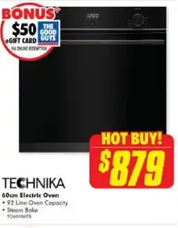 The Good Guys TECHNIKA 60cm Electric Oven offer
