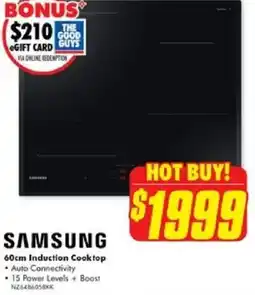 The Good Guys SAMSUNG 60cm Induction Cooktop offer