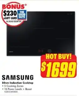 The Good Guys SAMSUNG 80cm Induction Cooktop offer