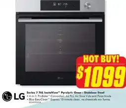 The Good Guys LG Series 7 76L InstaView" Pyrolytic Oven - Stainless Steel offer