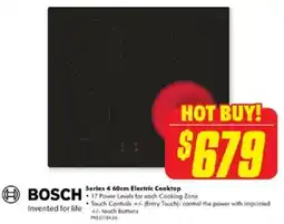 The Good Guys BOSCH Series 4 60cm Electric Cooktop offer