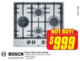 The Good Guys BOSCH Series 6 60cm Gas Cooktop offer