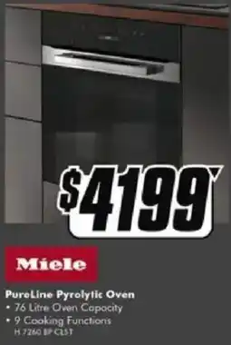 The Good Guys Miele PureLine Pyrolytic Oven offer