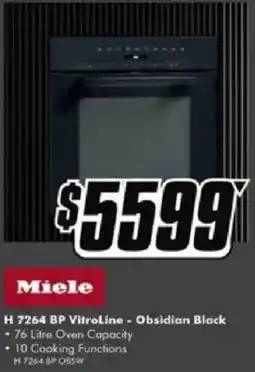 The Good Guys Miele H 7264 BP VitroLine - Obsidian Black offer