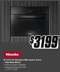 The Good Guys Miele M 7244 TC VitroLine Microwave Oven offer