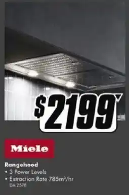The Good Guys Miele Rangehood offer
