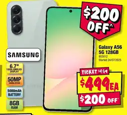 JB Hi-Fi Galaxy A56 5G 128GB offer