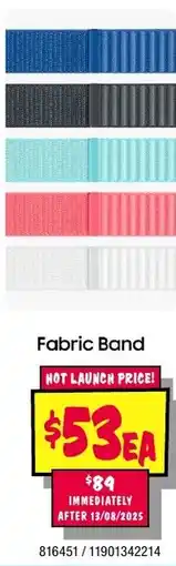 JB Hi-Fi Fabric Band offer