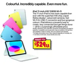 JB Hi-Fi iPad 11-inch A16 128GB Wi-Fi offer