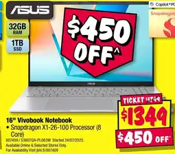 JB Hi-Fi 16" Vivobook Notebook offer