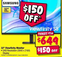 JB Hi-Fi SAMSUNG 32" Viewfinity Monitor offer