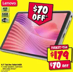 JB Hi-Fi 8.7" Tab One Tablet 64GB offer
