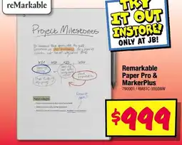 JB Hi-Fi Remarkable Paper Pro & MarkerPlus offer