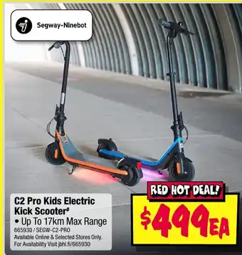 JB Hi-Fi C2 Pro Kids Electric Kick Scooter offer