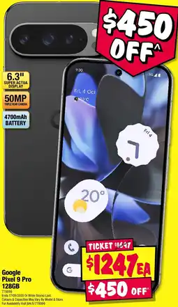 JB Hi-Fi Google Pixel 9 Pro 128GB offer