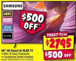 JB Hi-Fi 65" 4K Smart AI OLED TV offer