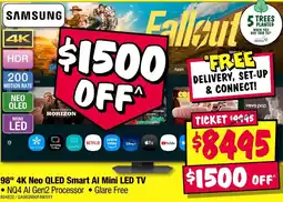 JB Hi-Fi 98" 4K Neo QLED Smart Al Mini LED TV offer