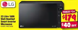 JB Hi-Fi LG 23 Litre 1000 Watt NeoChef Smart Inverter Microwave offer