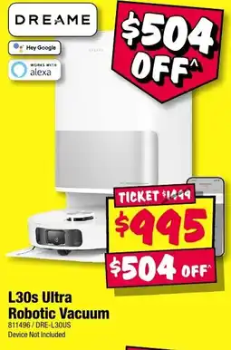JB Hi-Fi L30s Ultra Robotic Vacuum offer