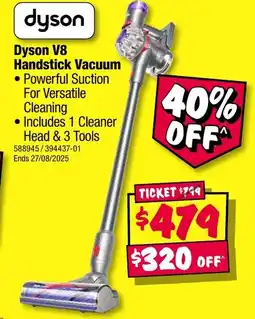JB Hi-Fi Dyson V8 Handstick Vacuum offer