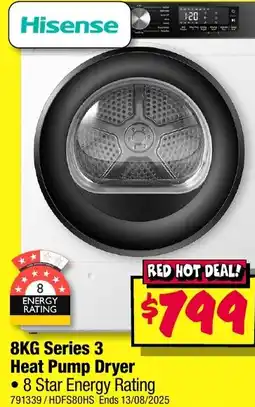 JB Hi-Fi 8KG Series 3 Heat Pump Dryer offer