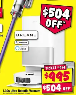 JB Hi-Fi L30s Ultra Robotic Vacuum offer