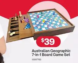 Australia Post Australian Geographic 7-in-1 Board Game Set offer