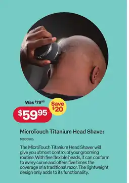 Australia Post MicroTouch Titanium Head Shaver offer