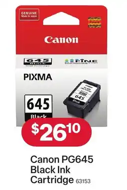 Australia Post Canon PG645 Black Ink Cartridge offer