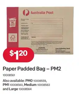 Australia Post Paper Padded Bag - PM2 offer