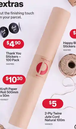 Australia Post Kraft Paper Roll offer