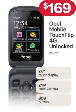 Australia Post Opel Mobile TouchFlip 4G Unlocked offer