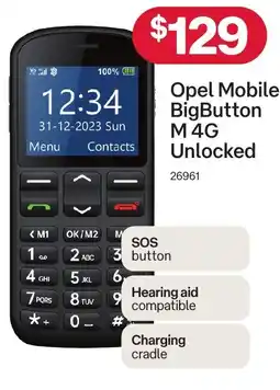 Australia Post Opel Mobile BigButton M 4G Unlocked offer