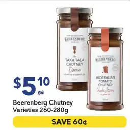 Ritchies Beerenberg Chutney Varieties offer