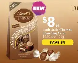 Ritchies Lindt Lindor Tiramisu Share Bag offer