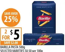Supabarn Barilla pasta offer