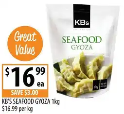 Supabarn Kb's seafood gyoza offer