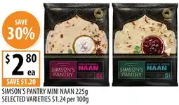 Supabarn Simson's pantry mini naan offer