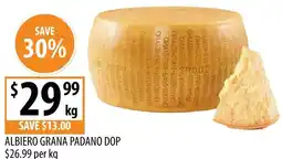 Supabarn Albiero grana padano dop offer