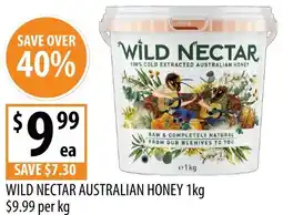 Supabarn Wild nectar australian honey offer