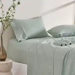 Pillow Talk Washed Linen Fitted Sheet by M.U.S.E offer