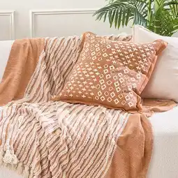 Pillow Talk Nima Embroidered Square Cushion by Habitat offer