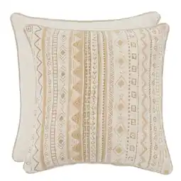Pillow Talk Haiti Embroidered Square Cushion by Habitat offer