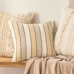 Pillow Talk Hendrix Stripe Square Cushion offer