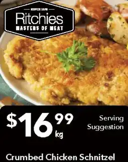 Ritchies Crumbed Chicken Schnitzel offer