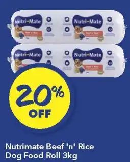 Ritchies Nutrimate Beef 'n' Rice Dog Food Roll offer