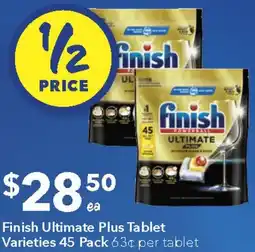 Ritchies Finish Ultimate Plus Tablet Varieties offer