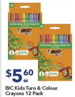 Ritchies BIC Kids Turn & Colour Crayons offer